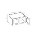 12" High Wall Refrigerator Cabinets