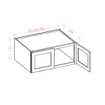 15" High Wall Refrigerator Cabinets
