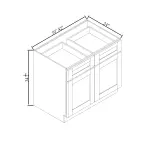Double Doors Double Drawers Bases