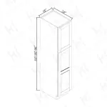 24''D Single Door Wall Pantries