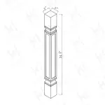 Square Decorative Leg