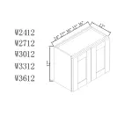 12''H Double Doors Wall Cabinets